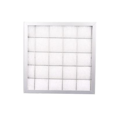 China G2 G3 G4 Panel Filters MERV3 4 Aluminum Mesh Frame Synthetic Fiber Air Filter for sale