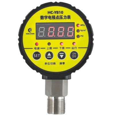 China 304 Stainless Steel Adjustment HC-Y810 Digital Pressure Switch Air Control for sale