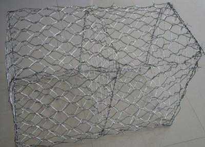 China Heavily Zinc Coated Anti Corrosion 80x100mm 2x1x1m Hexagonal Gabion Box For Stone for sale