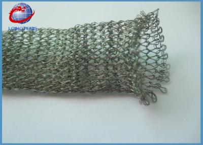 China Flattened Tube Rot Proof Knitted Copper Mesh For Chemical Industry for sale