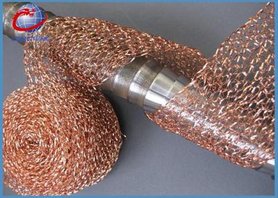 China Knitted Filter Wire Mesh , Knitted Copper Mesh Corrosion Resistance for sale