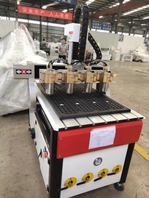 China 6090 3 As Houten CNC Routermachine 50HZ met 4 As Hoofdce Te koop