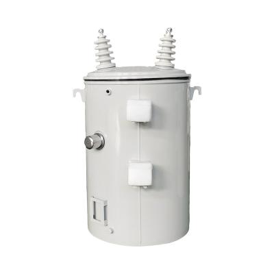 China Power Distributiom System 50 Kva Specifications  Oil Immersed Power Transformer High Voltage  12KV single pole transformer for sale