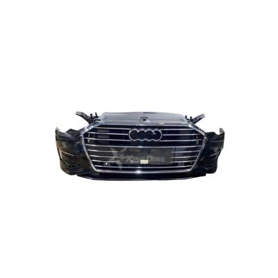 China Plastic For Audi A6 C7 C8 RS6 S6 Front bumper with grille Automotive bumper upgrade body kit for sale