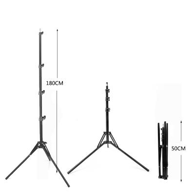 China 180CM Digital Camera Stand Photo Studio Photographic Adjustable Lightweight Tripod With 1/4 Screw Head For Snap Ring Light Umbrellas Reflector for sale