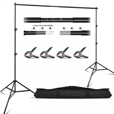 China Photography Photo Maxztill Visual Studio 8.5 x 10 ft Adjustable Muslin Backdrop Backdrop Support System Kit with Carry Bag Clips for sale