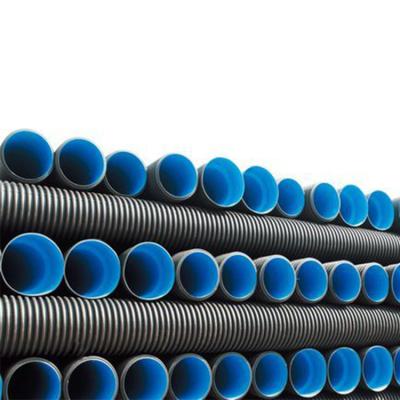 China High Quality Corrosion Resistant High Pressure Water Pipe Double Wall Plastic Corrugated Agriculture Pipe Sizes for sale