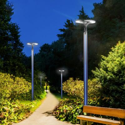 China Vintage Outdoor Decorative Aluminum Modern Garden Post Lamp Solar Led Post Light for sale