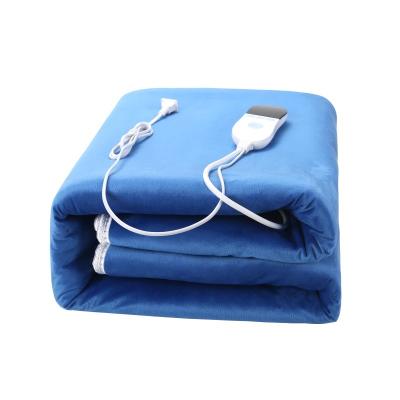 China Hotel BaiZheng Temperature Adjustable Machine 220v Washable Warm Electric Heating Blankets Indoor for sale