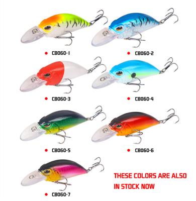 China Wholesale 90mm Trout 15g Fishing Lure Medium Deep Diving Plastic Crankbait Square Bill Crankabait for sale