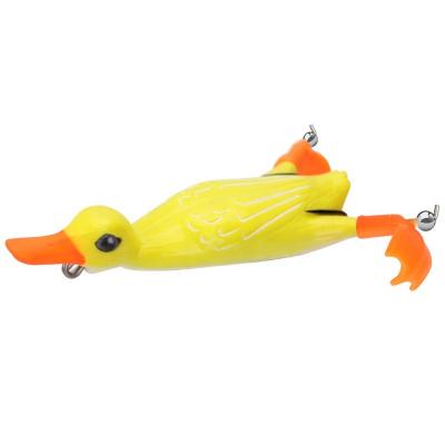 China Soft Plastic ABS Propellant Frog Leg Duck Double Bait 11cm 25g Topwater Shad Jig Wobblers Fishing Lure Bait Artificial Silicone Lures for sale