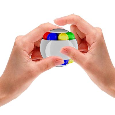 China Fingertip Toy Spinner Puzzles Cube Fingertip Toy Rotating Magic Bean Fidget Cube Stress Release Infinity Decompression Toys Silicone Fidget Cube for sale