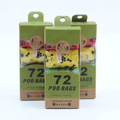 China Sustainable Eco Friendly Custom Printed Biodegradable Dog Waste Poop Bags for sale