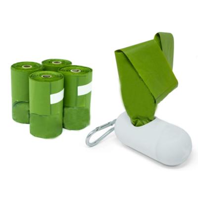 China Sustainable leak proof easy-tie handles easy degradable dog waste bags for poop for sale