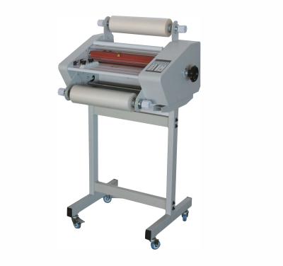 China FM-360 Double Sided Hot Thermal Roll Laminator Machine With A3 Rack for sale