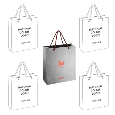 China 2021New Technology Factory Direct Sales Disposable Gray Paper Carrier Bag Sandwich Paper Bag for sale