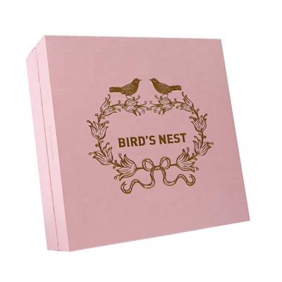 China High Quality Hot Stamping Paper Bird's Nest Packaging Handmade Health Care Gift Box for sale