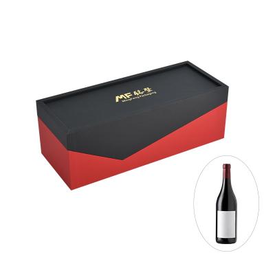 China OEM Handmade High Quality Collision Avoidance Wine Packaging Clamshell Wooden Box With Foam for sale