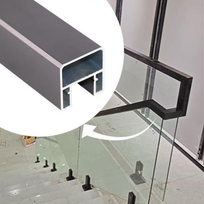 China Laminated Safety Glazed Balustrades Stair Handrail for Simple Design Stairway Railing for sale