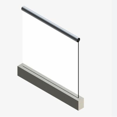 China Aluminium glasrail U-kanaal met 2,5 mm dikte en online technische bijstand Te koop