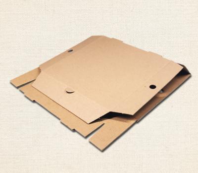 China Recyclable Custom Design Food Box Corrugated Brown Paper Pizza Box for sale