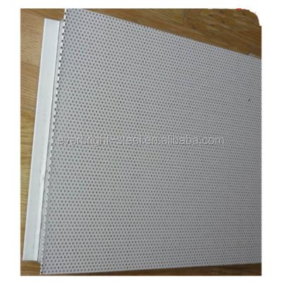 China 980mm Sound Insulation Perforated Color Steel Sheet Rock Wool Sandwich Panel for sale