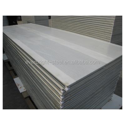 China 980mm soundproof insulation perforated color steel sheet rock wool sandwich panel for sale