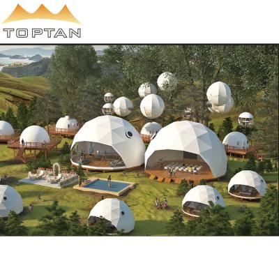 China Factory Price Dome Home Five Star Luxury Hotel Resort Round Dome Dome Tent UV Resistant Waterproof Glamping Round or Sale for sale