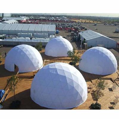 China Large UV resistant luxury waterproof outdoor resorts/hotels/restaurants and cafes/geodesic dome glamping tent for sale for sale