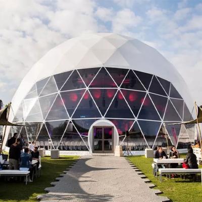 China Outdoor Event Dome Tent Large Geodesic Dome Tent For Catering Restaurant 20m 30m 35m 40m for sale