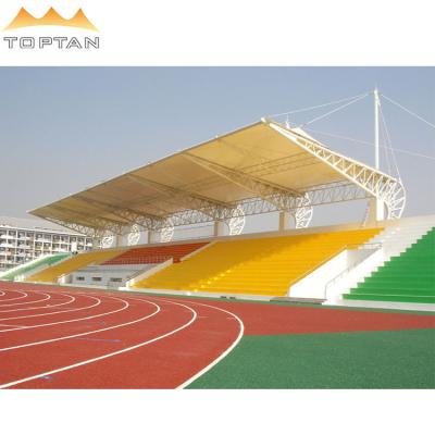 China Modern popular stadium bleacher seats tent covering waterproof membrane tension structure tents for sale