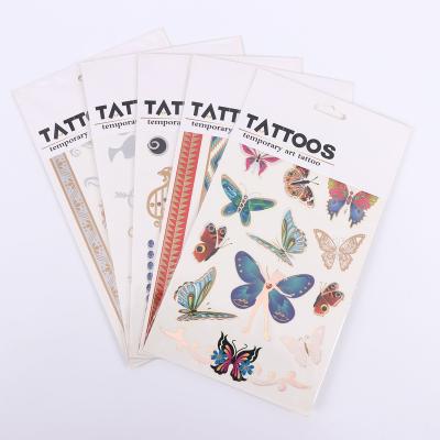 China Self Adhesive Custom Easy Remove DIY Temporary Art Tattoo Stickers for sale