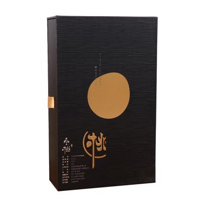 China Recycled Materials Wine Box Plain Custom Magnetic Wine Box Packaging, Paper Wine Boxes Gift For Your Unique Brand for sale