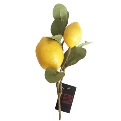 China 2021 new environmental protection plastic lemon from Amazon selling high quality hot artificial lemon products factory green indoor decoration for sale