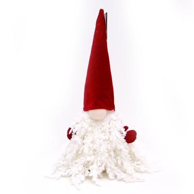 China 2021 Latest Design Christmas Silk+cloth Holiday Gnome Dolls Children's Spirit Tree Spirit Cloth Toys Stocking Decoration Gnome for sale