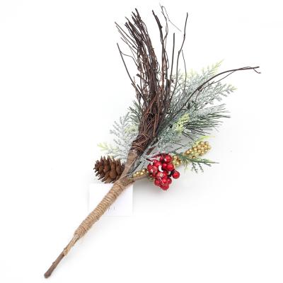 China Handmade Christmas Twig Branches Fall Berry Sprays Dried Flower Christmas Decoration Berries N Twigs Sparkle Tree Branch for sale