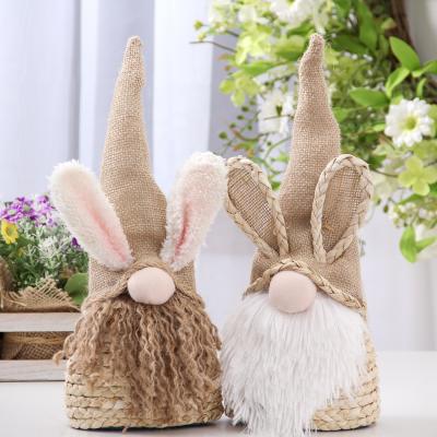 China Christmast Ornament Easter Bunny Ears Gnome Small Faceless Gnome Spring Decoration Easter Decorations For Home Rabbit Crafts 2022 Ornaments for sale