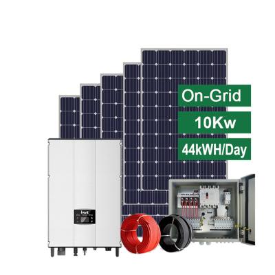 China Domestic high quality solar panel energy systems 10kw solar panel system price per watt solar power system for sale