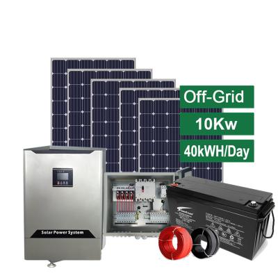 China Home Residential Solution 8kw 10kw 20kw Solar Power Hybrid Stand Alone Solar System for sale