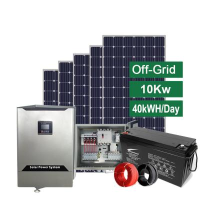 China Home Off Grid Lithium Battery Pack Hybrid Solar Power System 6kw 8kw 10kw for sale