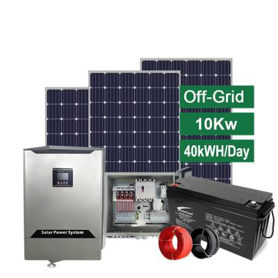 China 3kw 5kw 10kw home solar power system home solar system 3000w with batteries grid tie solar system for sale