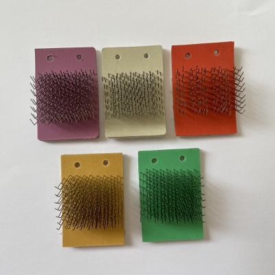 China Top quality eco-friendly stainless steel pins rubber pad for shinier pet brush for sale