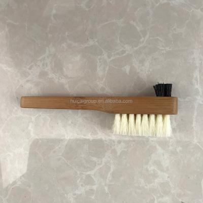 China Color Easy Clean Double Wire Bamboo Shoe Cleaning Brush for sale