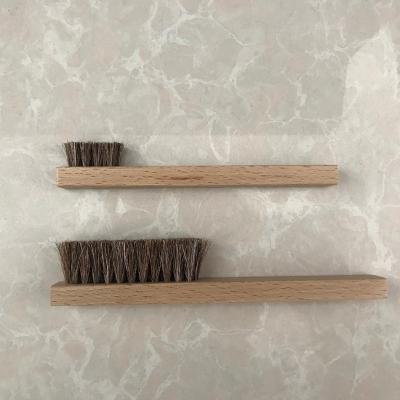 China Shoe Horse Hair Beech Shoe Cleaning Brush for sale