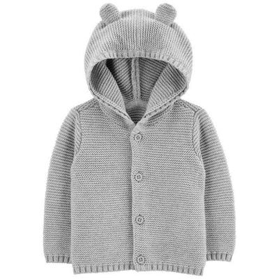 China Custom High Quality Cotton Knitted Baby Clothes Daily Clothing Solid Color Baby Sweaters for sale