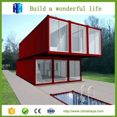 China flat packed container house ,sandwich panel container cabin,container homes for sale