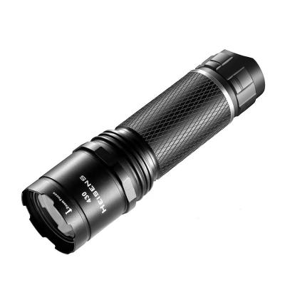 China 430 Lumen IPX4 Aluminum Water Resistant Flashlight Zoomable LED Flashlight Handheld Spotlight Torch for sale