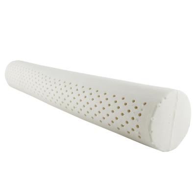 China Anti Dust Anti Static White Round Cylinder Cylinder Solid Body Bolster Pillow OEM Natural 100% Latex Premium Grade Thailand for sale