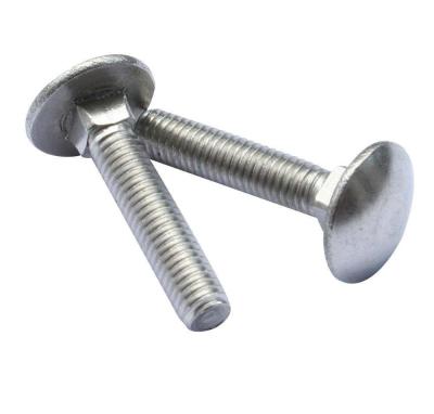 China DIN 603 Stainless Steel M6 M8 M10 M12 SS304 SS316 Large Half Round Head Square Neck Carriage Bolt for sale