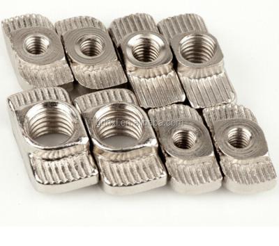 China Carbon Steel Hammerhead Nut Aluminum Furniture Nut T Slide Channel Nut for sale